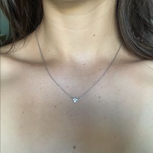 Mejuri lotus silver necklace